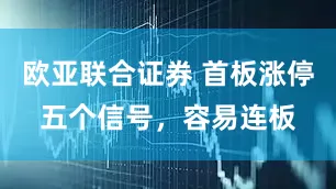 欧亚联合证券 首板涨停五个信号，容易连板